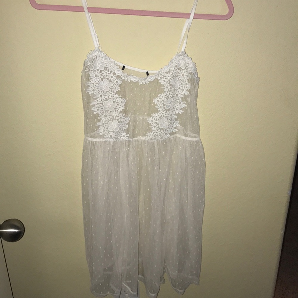 Sheer floral dress